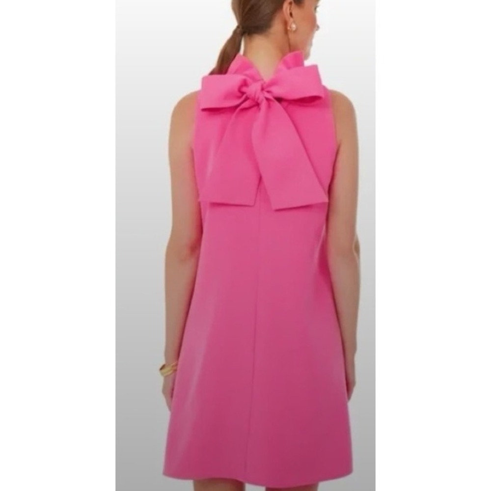 Tuckernuck XXL Hot Pink Blythe Ruffle Neck Bow Mini Dress Barbie Coquette - Picture 14 of 15